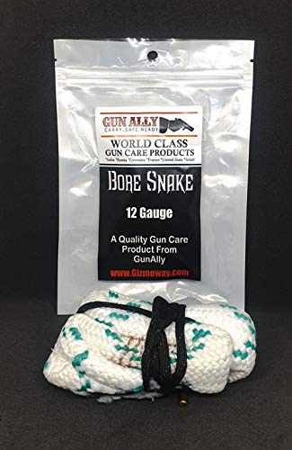 GunAlly Bore Snake Rifle Firearm Shotgun Handgun Bore Cleaner (Choose Size) (12 Bore Gauge, 1253)