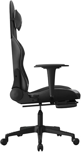 Miniatura 4 de Gaming Chair Computer Chair,Ergonomic Gaming Chair,Suitable for Work, Rest, Playing Computer Games, Watching Performances,with Footrest Black Faux
