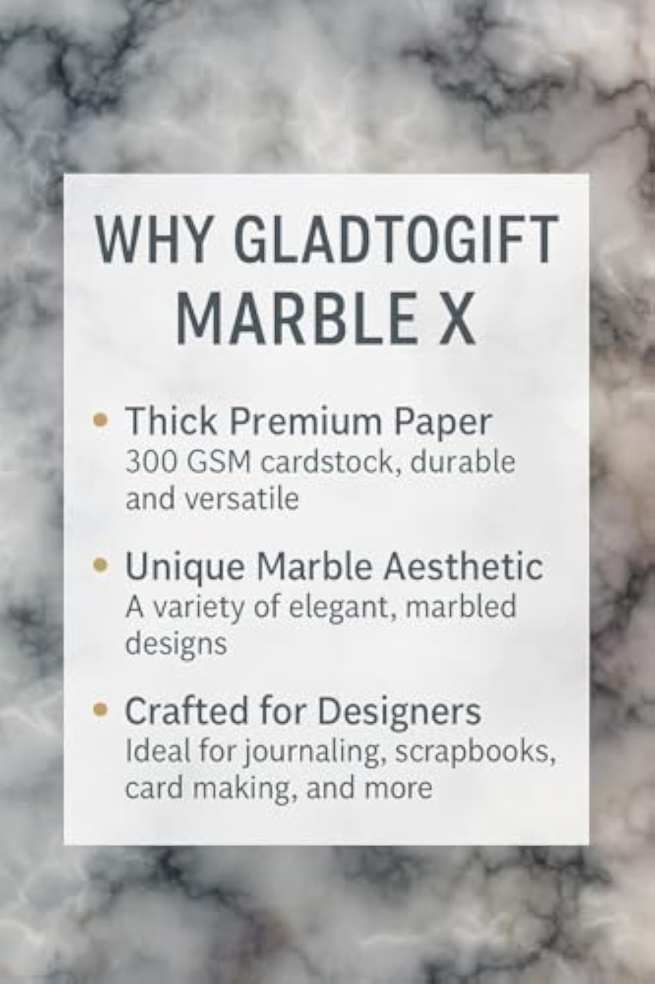 G2g Matte Paper Pattern Scrapbooking Marble Sheets 12x12