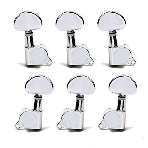 Healifty Lot de 6 chevilles 3L3R scellées pour guitare électrique – Mécaniques chromées avec vis de montage, viroles… - Les Beatles, Paul McCartney, John Lennon, RIngo Starr, George Harrison Healifty Lot de 6 chevilles 3L3R scellées pour guitare électrique - Mécaniques chromées avec vis de montage, viroles…