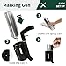Lbraxyi Spray Paint Marking Pistol Easy Paint Marking Wand for Side Push Inverted Marking Spray Paint Cans, Ideal for Survey, Construction, Tree Marking, Driveways, 12 inch, Black