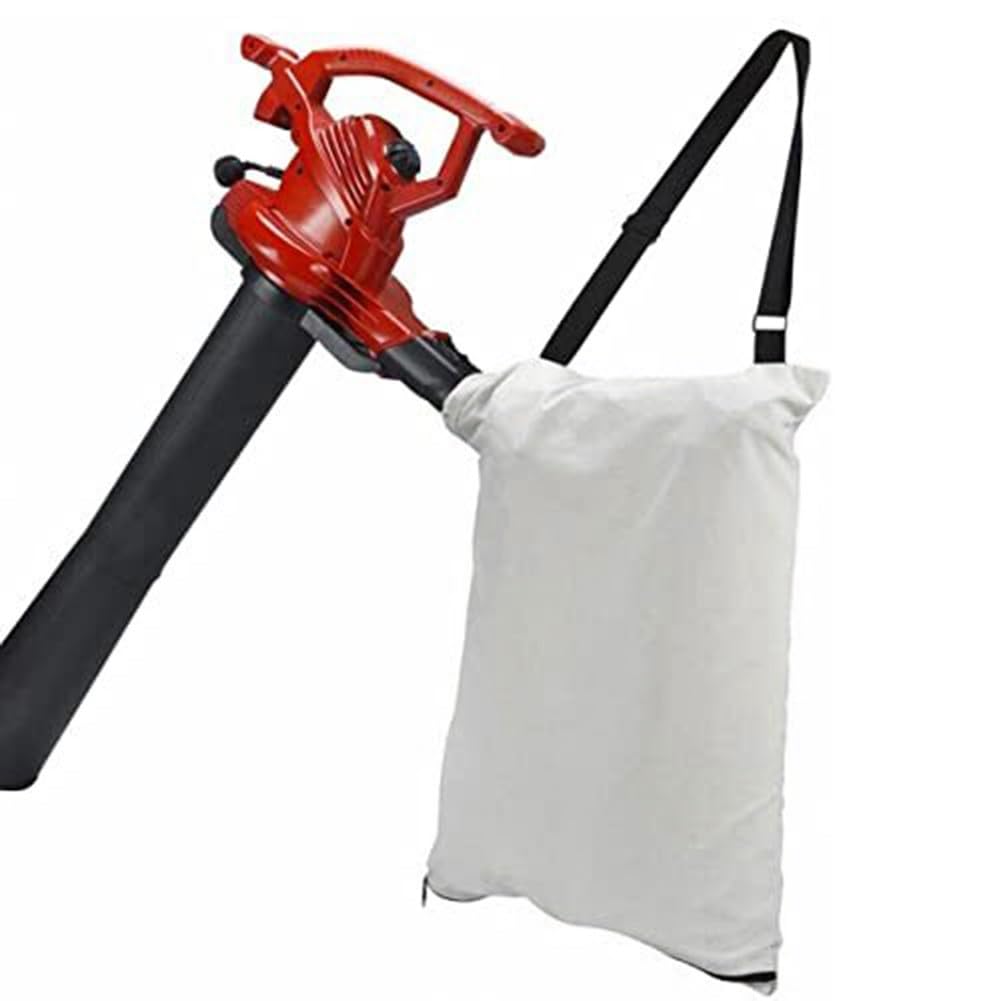 KiraKira Lightweight 2-in-1 for Leaf Blower for Vacuum with for Large Capacity Bag, Powerful Garden Debris Collector Easy Cleanup, White