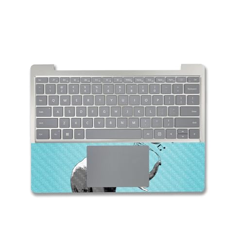 Image of MightySkins Carbon Fiber Skin Compatible With Microsoft Surface Laptop Go 3 (2023) Full Wrap Kit - Musical Elephant | Protective, Durable Textured Carbon Fiber Finish | Easy To Apply | Made in the USA