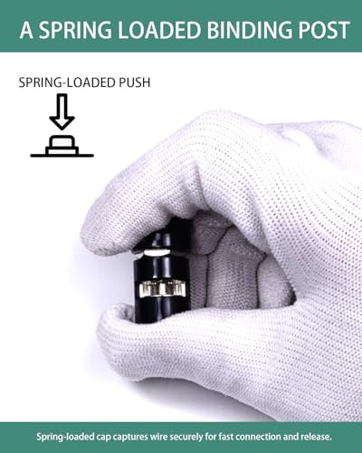 Conector binding post con tapa y aro impermeable, 2 unidades miniatura 5
