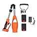 RASTKY Cordless Lightweight Leaf Blower Powerful for Outdoor Cleaning Aluminum 21V Li Battery Foldable for All People