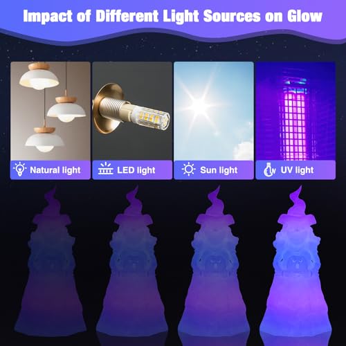 Image of Rainbow PLA Glow in The Dark Filament 1kg(2.2lbs), (Purple,Rose Red,Blue) Fast Color Change Luminous, Multicolor UV Light 3D Printer Filament 1.75mm for FDM 3D Printers & Pens