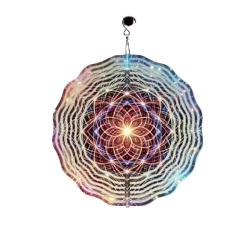 Carillon éolien Mandala au design géométrique et finitions d'exception