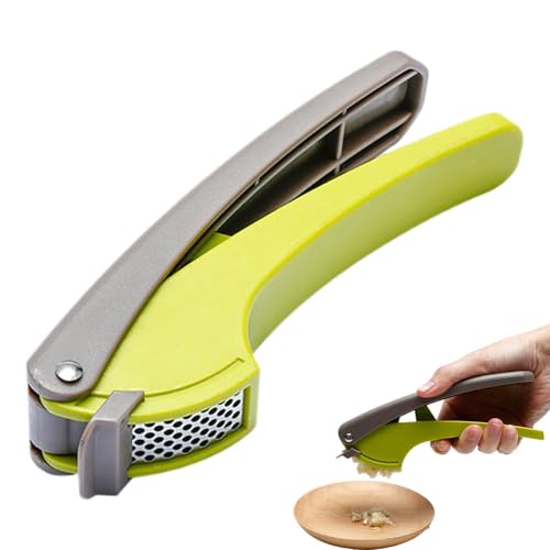 Prensa de ajos,Prensa de ajos de acero inoxidable | Molinillo de ajo creativo y eficiente con mango | Herramientas de cocina de acero inoxidable, electrodomésticos y gadgets necesarios para la cocina