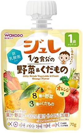 Amazon 和光堂 １歳からのｍｙジュレドリンク １ ２食分の野菜 くだもの オレンジ味 ７０ｇ ６個セット ｍｙジュレドリンク 服薬補助ゼリー