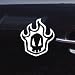 WALL HELMET RUKIA SKULL ANIME STICKER DECAL BLEACH WINDOW WHITE AUTO BIKE DIE CUT NOTEBOOK WALL ART ADHESIVE VINYL DECORATION VINYL HOME DECOR DECOR LAPTOP