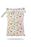 Petit Lulu wasserdicht doublesize Windeltasche | Wetbag Organiser Beutel | Windelsack | Nasstasche für Stoffwindeln | Nässeschutzbeutel | Waterproof Wet Bag | Wickeltasche (Weltraumroboter)