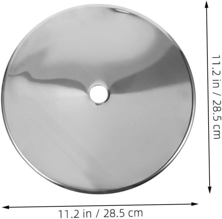 COLLBATH 2pcs Stainless Steel Induction Cooker Heat Conducting Plate with Thickened Round Cover for Hot Pot Tables and Versatile Cooking