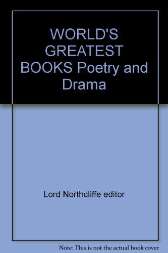 WORLD'S GREATEST BOOKS Poetry and Drama B005N1YIBS Book Cover