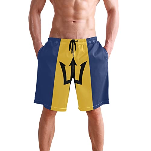 Men's Puerto Rico Flag Swim Trunks, Quick Dry Beach Board Shorts with Mesh Lining and Pockets2