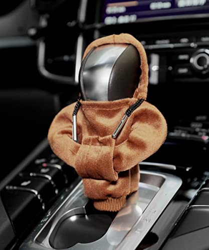 Esewalas Fashionable Sweater Design Car Gear Shift Cover,Gear Stick Cover,Universal Fit Shift Gear Cover,Shift Cover For Car,Soft Shift Knob Cover Interior Decor Accessories (Orange) #TOP5