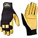Women's Hybrid Leather Palm Work Gloves, Small (Wells Lamont 3215S)