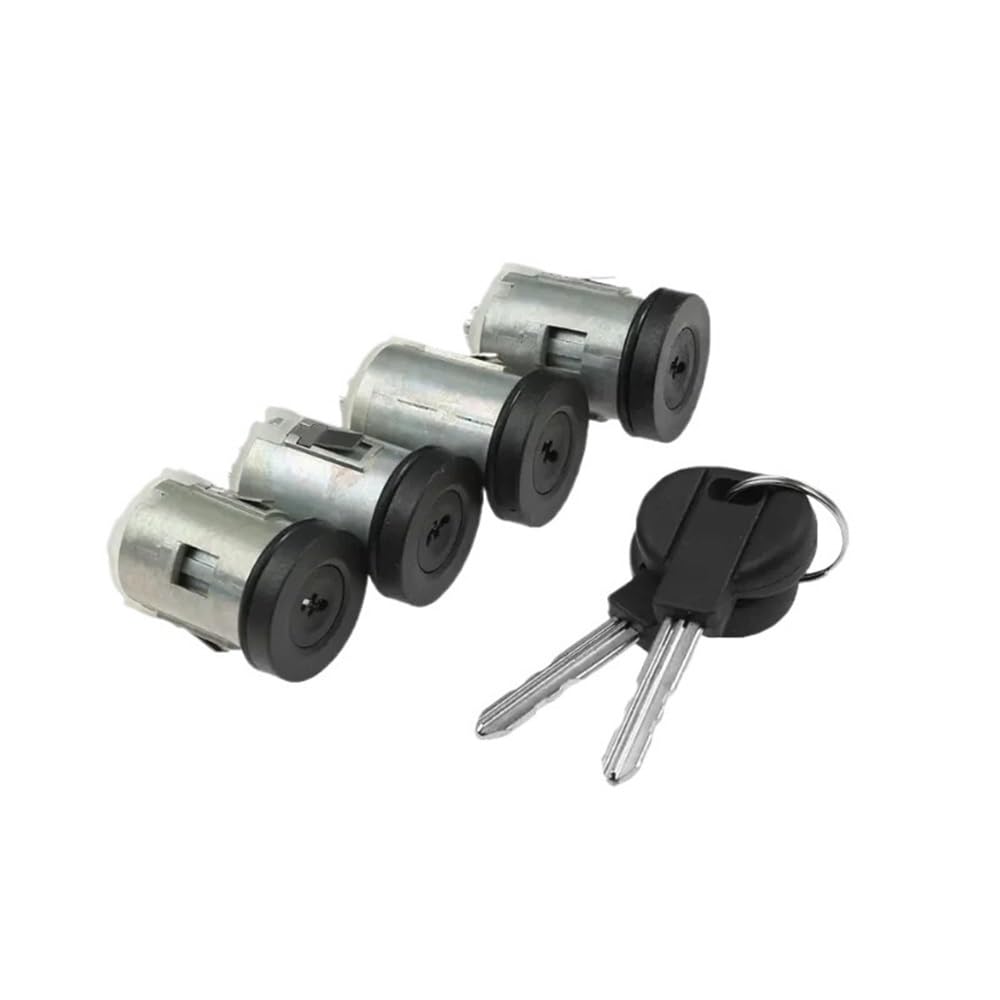 Car Door Lock 9170.AY 4162.L0 4162.PA Compatible with Fiat for Scudo 1995-2007 for ULYSSE 1994-2002 Door Lock Cylinder with 4 Locks 2 Keys