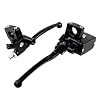 Black 1 Handlebar Switch Controls + Clutch Brake Levers + Hand Grips Compatible with 1996-2012 Harley Sportster Dyna Softail
