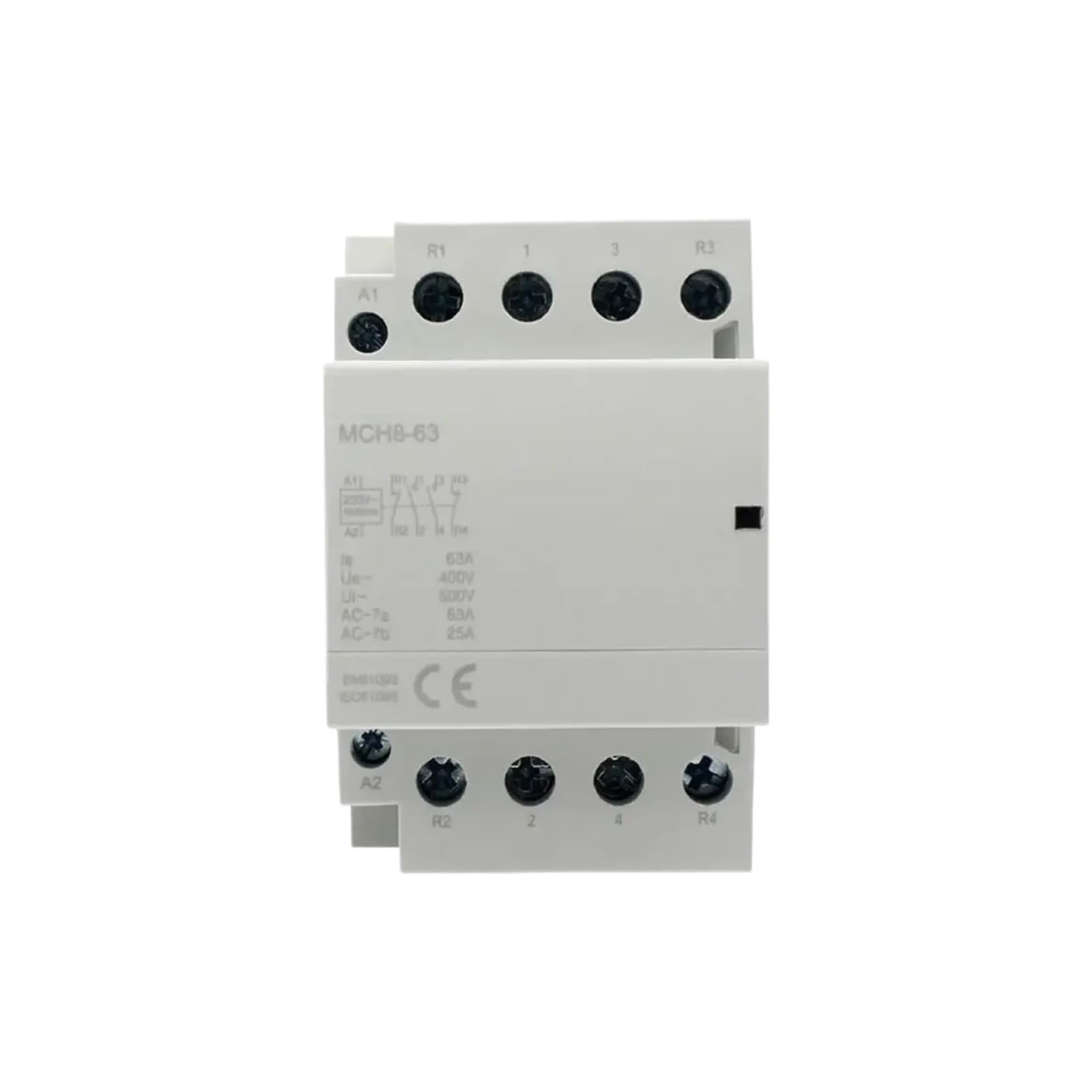 Contacteur modulaire MCH8-63 4P 63A pour rail DIN AC 220V 50/60Hz 4NO