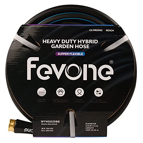 Fevone WYHGH100BB Garden Hose 100 Ft X 5/8", Heavy Duty Water Hose thumb #7