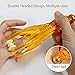 Angzhili 2 Pack Finger Massager,Finger Roller,Handheld Finger Massage Tool for Blood Circulation and Stress Relief,Plastic Double Rubber Roller Massager (with Steel Ball)