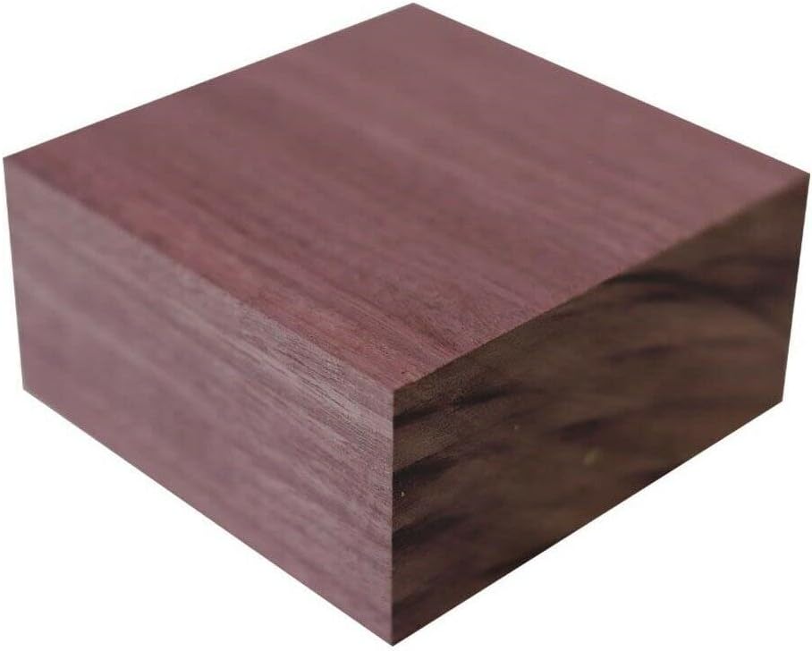 Lumber Wood for Woodworking - Construction - Landscaping Beautiful Purpleheart Turning Wood Bowl Blank Lathe Size: 5" x 5" x 2"