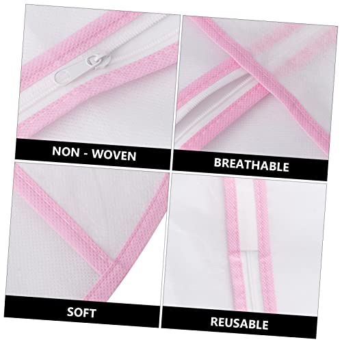 CHILDWEET 1Pc Nonwoven Bridal Dress Cover Bag Long Protective Garment Storage for Wedding Gowns Trim for Dress Preservation and Travel Prevents Wrinkles and Yellowing2