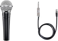 Vista 8 de Shure Micrófono vocal dinámico cardioide SM58 con interruptor de encendido/apagado, montaje de choque neumático (SM58S) y transformador de línea