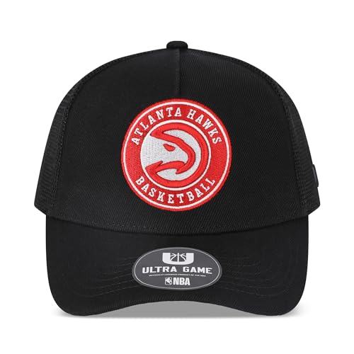 Image of Ultra Game Men's NBA Official Snap Back All Around The World Trucker Baseball Cap Hat