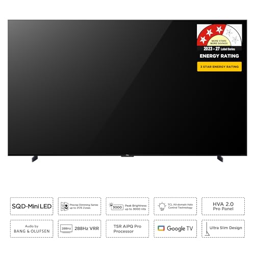 Image of TCL 248 cm (98 inches) 4K SQD-MiniLED TV 98C7L (Black)
