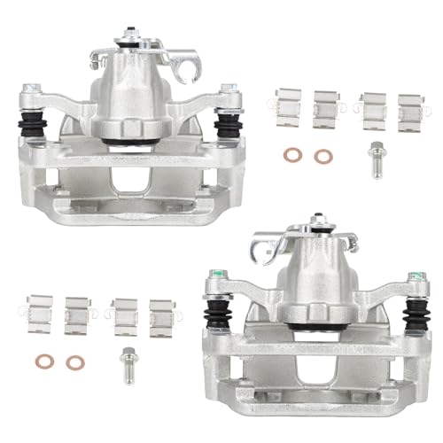 SCITOO Rear Left & Right Brake Caliper With Bracket 18B5399 18B5398 Compatible For Chrysler Town & Country 12-16, For Dodge Grand Caravan 12-17, For Ram C/V 13-15, For Volkswagen For Routan 12-14