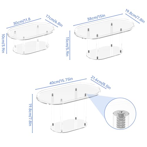Présentoir à dessert acrylique haut de gamme NiHome support transparent de qualité - 5