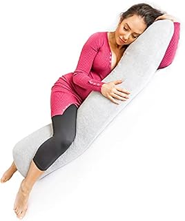 Kolbray® Full Body Pregnancy Pillow - Orthopaedic Pillow for Sleeping & Support with Removable Jersey Cover - Support Cushion for Pregnancy, Nursing or Pain Relief