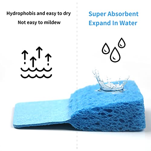 Image of 12 - Pack Non-Scratch Scrub Sponges - Sponges for Dishes and Washing Dishes, Cleaning Sponges for Kitchen Home and More（Multicolor）