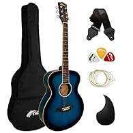 With superb playability and a brilliant sound, this Acoustic Guitar Package is ideal for beginners Available in a range of fantastic finishes, this quality guitar offers beginners the ideal long-lasting instrument with spare strings and a strap inclu...