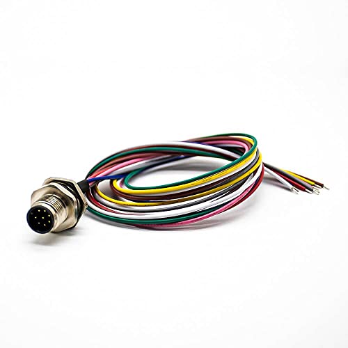 Conector M12 Macho 8 Pines A Coded 0.2M Solder Waterproof miniatura 5