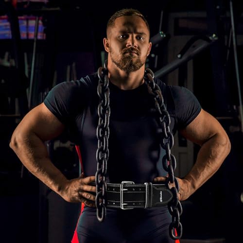 Image of JTC Weight Lifting Gym Belt 7mm Thickness 7mm Thickness Xtra Large Powerlift Gym Belt for Heavy Workout Professional Heavy Professional Genuine Leather Weightlifting Belt