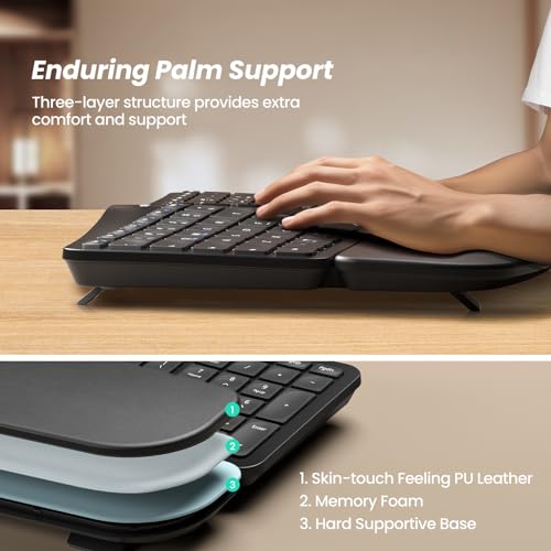 Nulea Km75 Advanced Ergonomic Wireless Keyboard And Mouse Combo thumb #2