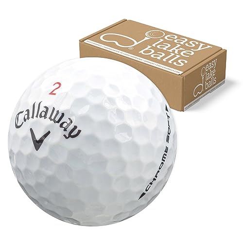 Easylakeballs 50 Callaway Chrome Soft Palline da