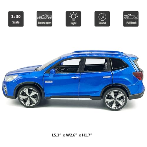 Modelo a Escala 1:30 Forester SUV e-Boxer Azul miniatura 2