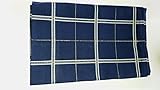 Fabrikat: Rico Design Tischdecke 80 x 80 cm m. vorgewebten Aidafeldern Fb. blau m. Lurex gold, Rico Design, Hardanger, Perlgarn