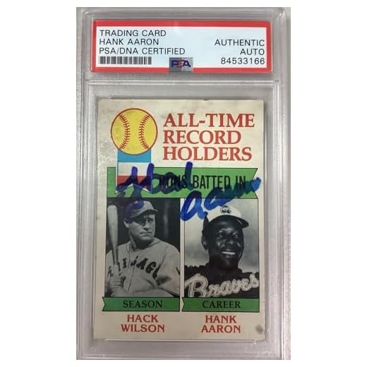 Hank Aaron Signed 1979 Topps #412 Baseball Card Braves Autograph WSC HOF PSA/DNA - Baseball Slabbed Autographed Cards