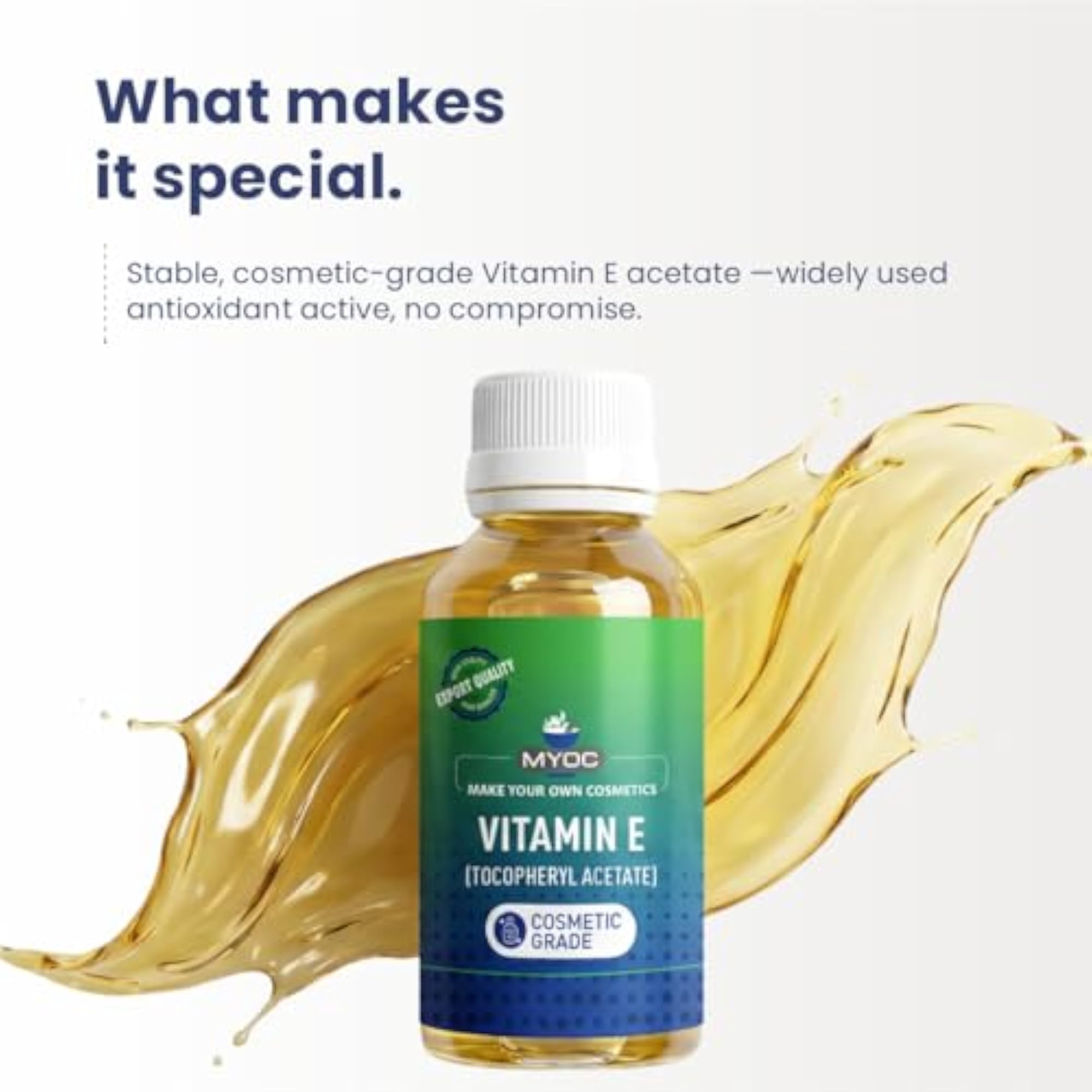 Tocopherol Acetate Vitamin E, Cosmetic Grade Oil