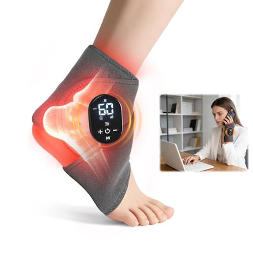 Laokiiy Foot Renew Massager for Neuropathy with Red Light Therapy for Ankle Infrared Neuropathy Foot Massager with Heat 8 Massage Modes 20 Intensity Levels Ankle & Body Massager