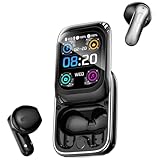 NE48 AI cuffie traduzione simultanea, auricolari per traduzione 3 in 1 per 165 lingue, 11 molità di traduzione,cuffie traduttore istantaneo,Bluetooth 6.0 con schermo LCD, per viaggio/Business