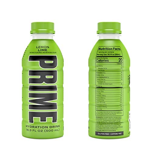Prime Hydration Drinks By KSI AND LOGAN PAUL (6 Pack) Red, Green, And Blue (Green)