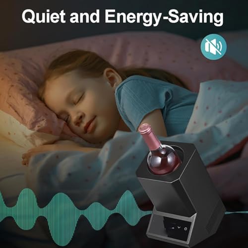 Enfriador de vino eléctrico, portátil, de acero inoxidable, recargable, mantiene el vino frío durante 24 horas, perfecto para fiestas y regalos