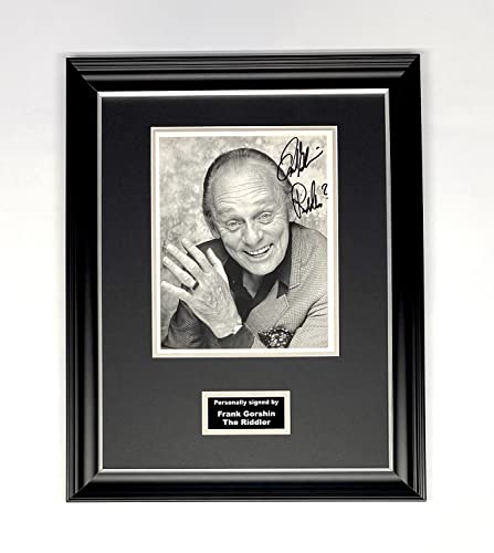 Photo de Batman de Frank Gorshin « The Riddler » signée à la main pour Dave Prowse « Dark Vader » en bois de luxe fait à la main et certificats d'authenticité
