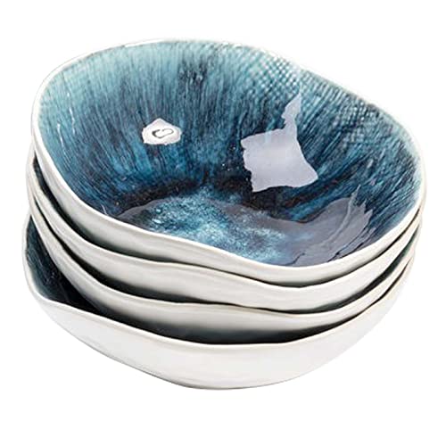 Kare Design Schüssel Mustique, Geschirr-Set, 4-teilig, Blau, 17cm...