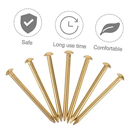 2030Pcs Clavos de Cabeza Redonda de Cobre para Fabricación de Muebles y Carpintería miniatura 5